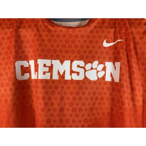 Nike NEW Clemson Tigers NCAA Mens M Sample Orange Vented Training Run T-Shirt - Picture 5 of 13